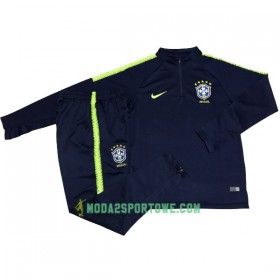 Brazylia Komplet Bluzy Treningowe 2018 Niebieski II